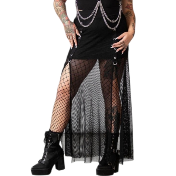 Killstar Paragon Fishnet Maxi - Picture 5 of 9